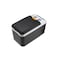 12L Portable Car Fridge Cooler Box, Electric Mini Refrigerator w/ Digital Display &ndash; Black &amp; White