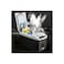 12L Portable Car Fridge Cooler Box, Electric Mini Refrigerator w/ Digital Display &ndash; Black &amp; White