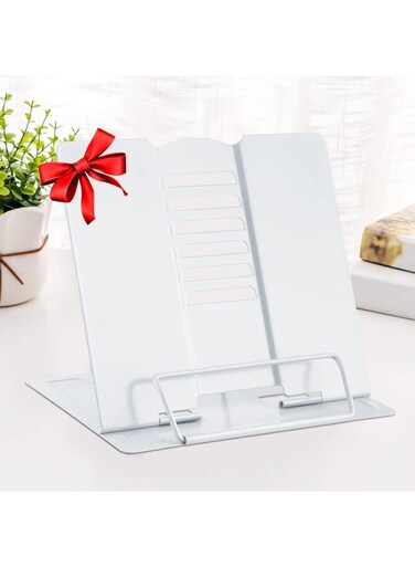 Stand Metal Adjustable Book Holde Portable Reading Book Holder for Recipes Textbooks Tablet