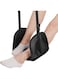Airplane Footrest Travel Foot Rest for Plane, Portable Memory Foam Plane Foot Hammock for Airplane Travel Leg Rest, Office Footrests Foot Rest for Airplane Travel Flight Essentials (Black)