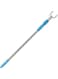 SeeWonder Reach Stick Pole with Hook 55" Extend Long Closet Pole Telescoping Reaching Hook for Clothing Rack, Ceiling, Blue