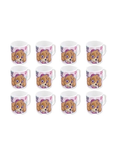 12-Piece Paw Patrol Mug Set Multicolour