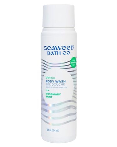 The Seaweed Bath Co. Purifying Detox Body Wash, Awaken Scent (Rosemary And Mint), 12 Fl. Oz.