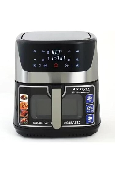 Digital Air Fryer &ndash; 12.5L, 1800W, 360&deg; Air Tech, LCD Touch Screen, Temp Control for Healthy Cooking