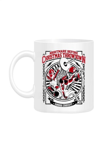 Styles Christmas Throw Down Printed Mug White