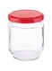 AKDC Glass Bottle W/Metal Lid L(6CM) XW(6CM) XH(8CM) Transparent