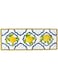 Le Cadeaux 298PAL Palermo Lemon Melamine Baguette Tray, 15 Inch x 6 Inch