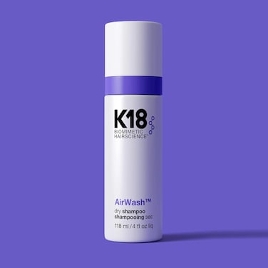 K18 AirWash&trade; Dry Shampoo, Non-Aerosol, Balances Scalp &amp; Controls Excess Oil Production, 4 Fl Oz 118ml