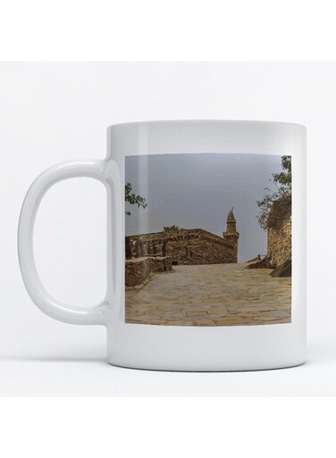 Old Mosque Printed Mug White/Blue/Green