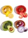4 Pcs Silicone Food Containers, Silicone Fruit Storage Box, Fruit And Vegetable Anti-Oxidation Storage Box, Silicone Fruit and Vegetable Storage Containers Set for Fridge Keep Fresh