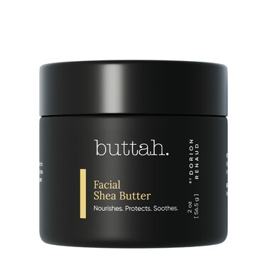Buttah Skin Facial Shea Butter 2oz - Organic Whipped Virgin Raw Moisturizer for All Skin Tones - Hydrating &amp; Natural