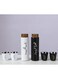 Coffee and Tea Hot and Cold Beverage Pouch Set with 2 Cups Stainless Steel Vacuum Insulated Thermos Cup with Spill Proof Lid 450ml White, Black