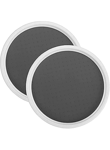 Pantry Cabinet Lazy Susan Turntable, Non-slip Lining Kitchen Storage Turntable for Cabinet, Pantry, Refrigerator, Countertop, Spinning Organizer for Spices, Condiments, Baking (2 Pack, 10 Inch)