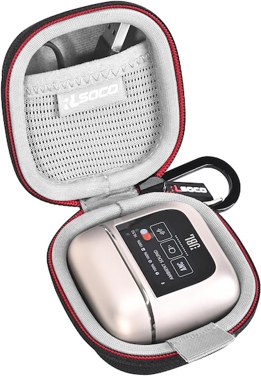 Hard Case for JBL Tour Pro 3/Tour Pro 2 True Wireless Noise Cancelling Earbuds by RLSOCO - Black (Case Only)