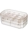 Tazweeq Jewellery Organizer Box, 3 Tier Transparent Jewellery Box with Lid, Suitable for Cascading Jewellery Organizer for Earrings, Rings, Necklaces, Transparent Plastic Bead Storage Box, Gold