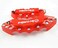 Universal Fit Car Brake Cover &ndash; Durable Plastic, Red Color, Protective Design for All Vehicle Models