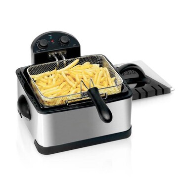 Homvera 4.0L Professional Deep Fryer - 2000W Stainless Steel with 60-Min Timer &amp; Adjustable Heat