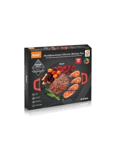 Multifunctional Electric Baking Pan 1800W &acirc;&euro;&ldquo; Non-Stick Grill &amp; BBQ Cooker