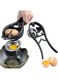 PINKE 2-in-1 Egg Shell Opener- Quick Cracker Tool for Raw Eggs, Egg Separator, Egg Beater Tool and Egg Yolk Separator, Stainless Steel Kitchen Gadget for Easily Open Chicken and Duck Eggs