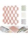 ELECDON Drawer Organizer Divider Honeycomb Separator Adjustable for Ties, Underwear, Cosmetics and Jewelry, Sock, Organizer (Pink)