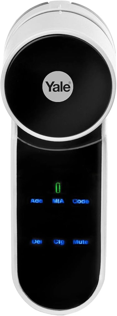 Yale Entr Smart Door Lock, Bluetooth, Remote Control, Black and white, W 30.6 X H 22.0 X L 6.6 Cm