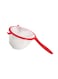 420608 Fine Mesh Strainer &ndash; Nylon Plastic Red Food Strainer for Straining &amp; Sifting