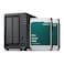Synology DS725+ 2-Bay Diskstation NAS (AMD Ryzen 4 Threads R1600 Dual-Core 4GB Ram 2xRJ-45 1GbE LAN Port), 8TB Bundle with 2X HAT3300-4T