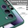 Case for Vivo Y300 Liquid Gel Rubber Bumper Case with Soft Microfiber Lining Cushion Slim Hard Shell Shockproof Protective Cover for Vivo Y300 5G 2024 (Green)