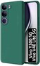 Case for Vivo Y300 Liquid Gel Rubber Bumper Case with Soft Microfiber Lining Cushion Slim Hard Shell Shockproof Protective Cover for Vivo Y300 5G 2024 (Green)
