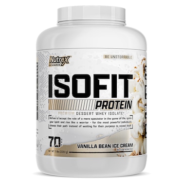Nutrex Research Isofit, Vanilla Bean Ice Cream, 5 LB