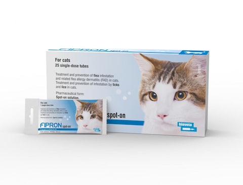 FIPRON 50 mg Spot-On Solution for Cats &ndash; Effective Flea, Tick &amp; Lice Treatment
