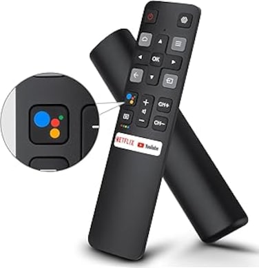 OMAIC Voice Replacement for TCL-Android-TV-Remote,New Upgraded RC802V for TCL Smart TVs with Google Voice Function,with Netflix,YouTube Buttons