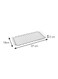 Diamond Glance Tray Silver &ndash; Elegant Serving Tray, 40 x 26 cm for Stylish Presentation