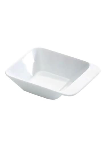 Ceramic Dressing Dip Bowl – White, 12x10x3 cm, Elegant and Durable Kitchen Accessory