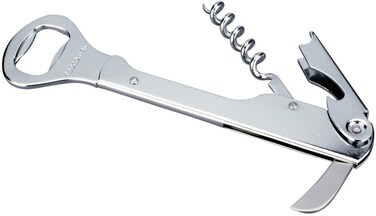 Metal Bottle Opener Silver 15cm – Durable & Sleek