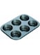 Delicia Non-Stick Muffin Pan – 6-Cup Heavy-Duty Carbon Steel Tray for Baking Muffins & Cupcakes