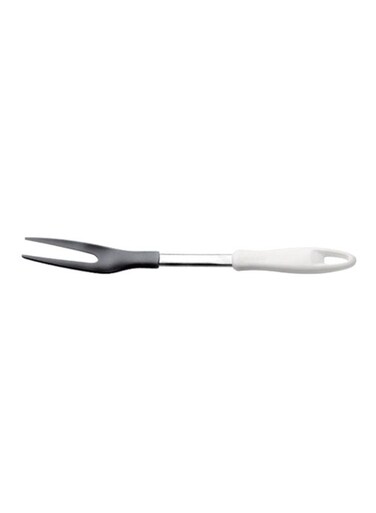 Rubber Fork – White/Grey/Silver, 34 cm, Flexible & Heat-Resistant Tool