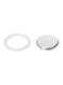 Silicon Seal and Filter – Silver/White, 3 cm, Durable Kitchen Accessory for Straining & Sealing