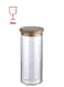 Round Food Storage Jar – Clear/Beige, 24.4x10.4 cm, Airtight Container for Kitchen Storage