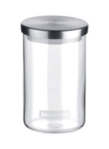 Spice Storage Jar &ndash; Clear/Silver, 10.5x6.6 cm, Airtight Container for Kitchen Organization