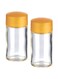 2-Piece Salt Shaker and Pepper Jar Set – Clear/Orange, 16 x 12 cm Kitchen Table Set