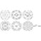 Tescoma DELICIA Decorating Plastic Templates Set &ndash; 6 Pieces