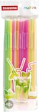 Mydrink Long Hinge Drinking Straws, 40 Pcs, Assorted Colors, 31.5 x 9 x 1.6 cm