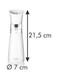 Electric Pepper and Salt Mill – White/Clear, 24.2x9.1x9.1 cm