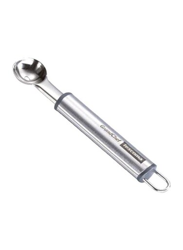 Melon Baller GrandCHEF Silver – 1.6x3x17.7 cm, Stainless Steel Fruit & Vegetable Scoop