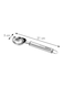 Ice Cream Scoop Grandchef Silver &ndash; Durable Stainless Steel, 21.2x2.6x4.9 cm, Ergonomic Handle