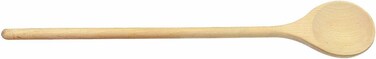 Round Spoon Woody, Assorted – 28 cm Wooden Cooking Spoon, Essential Kitchen Utensil