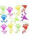 ECVV 40 Pcs Sticky Hand Toys Assorted Colors Kids' Party Favor Sets Fun Toys Stretchy Sticky Hand Toy Slappy Hands Treasure Box for Classroom Prizes Birthday Party Supplies