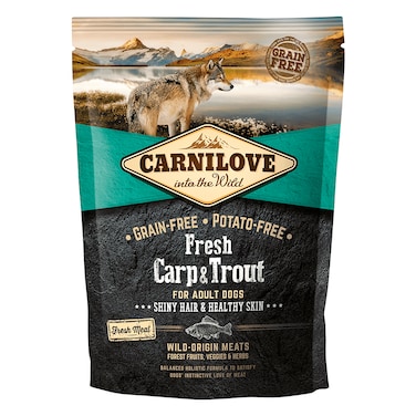 كارنيلوف سمك الشبوط والتراوت الطازج للكلاب البالغة 12 كجم