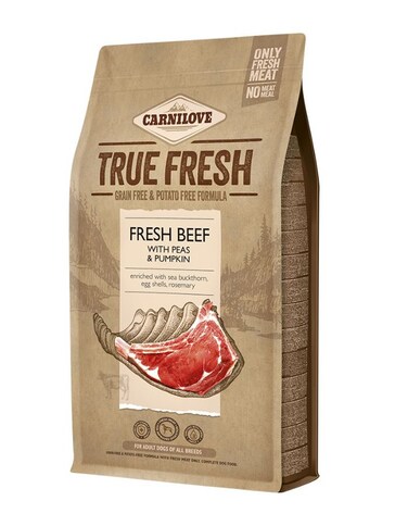 Carnilove True Fresh Beef for Adult Dogs   Grain-Free Dog Food with Peas &amp; Pumpkin